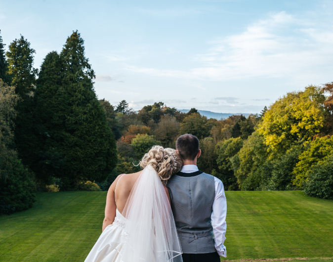 Bride & Groom relaxing